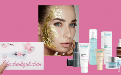 Kosmetische Goldbehandlung und Nachlass auf Beauty Produkte