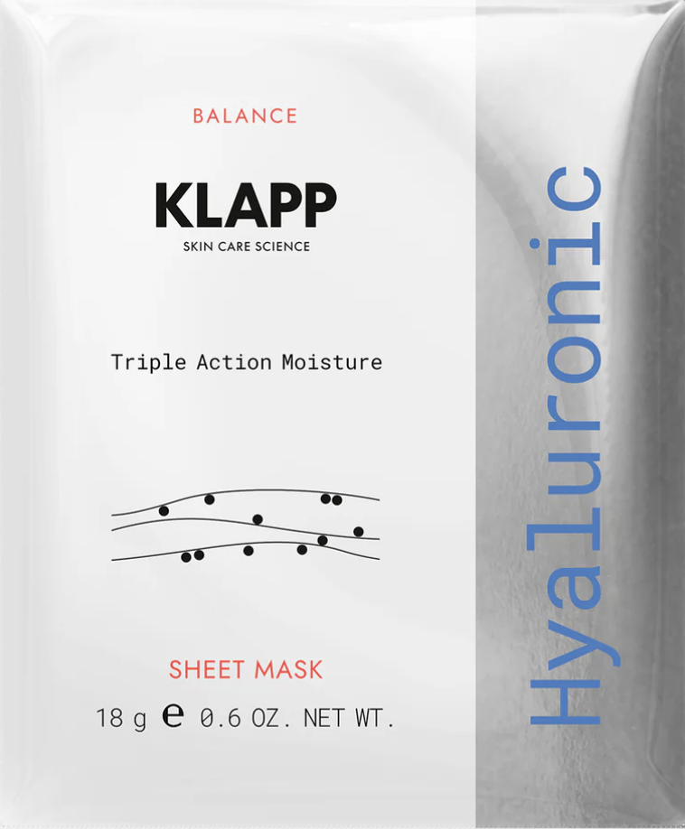 Klapp Triple Action Moisture Sheet Mask mit Hyaluron