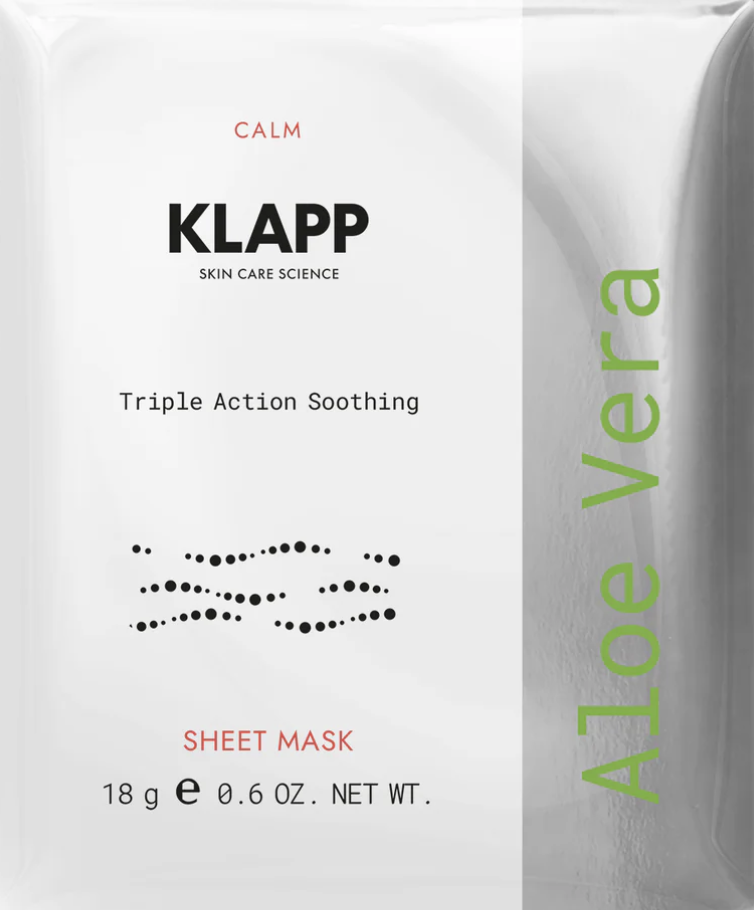 Klapp Triple Action Soothing Sheet Mask mit Aloe Vera
