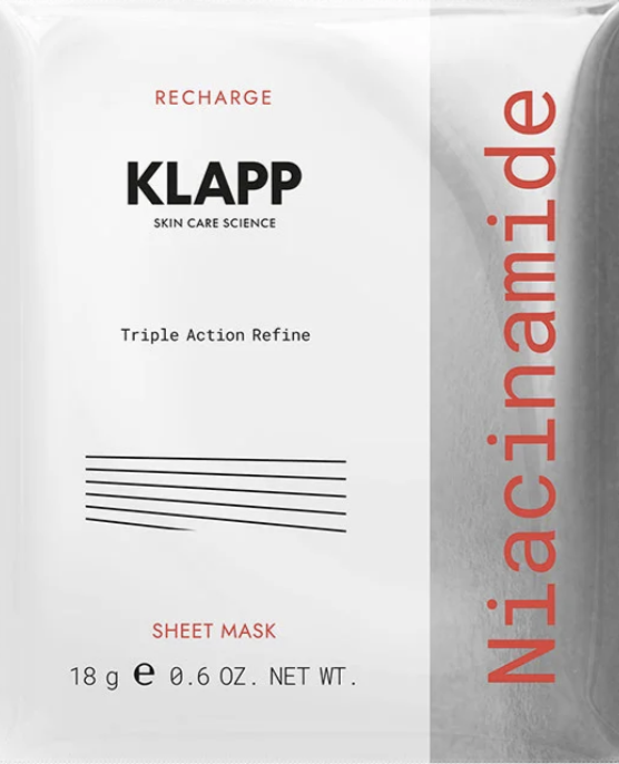 Klapp Niacinamide Triple Action Refine Sheet Mask